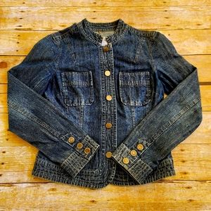 Calvin Klein Vintage Retro 90s Women's 100% Cotton Denim Jean Shirt Jacket Small